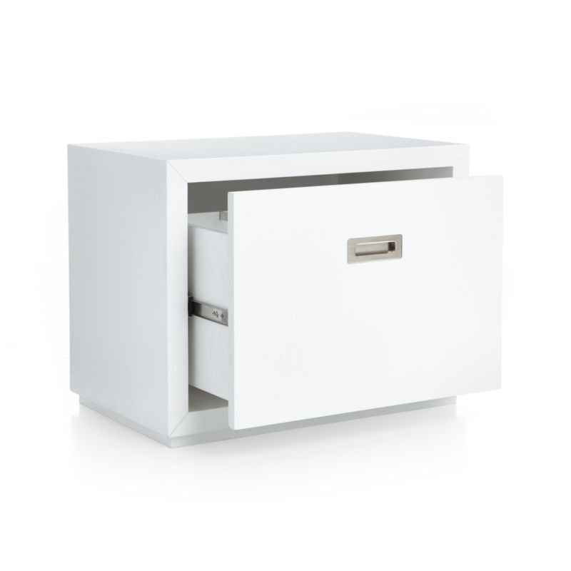 Aspect White 23.75" Modular Low File Cabinet - Image 3