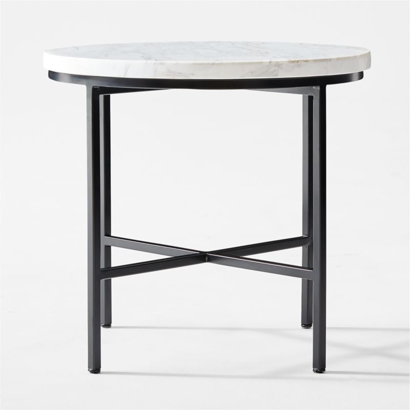 Irwin White Marble Side Table by Paul McCobb - Image 1