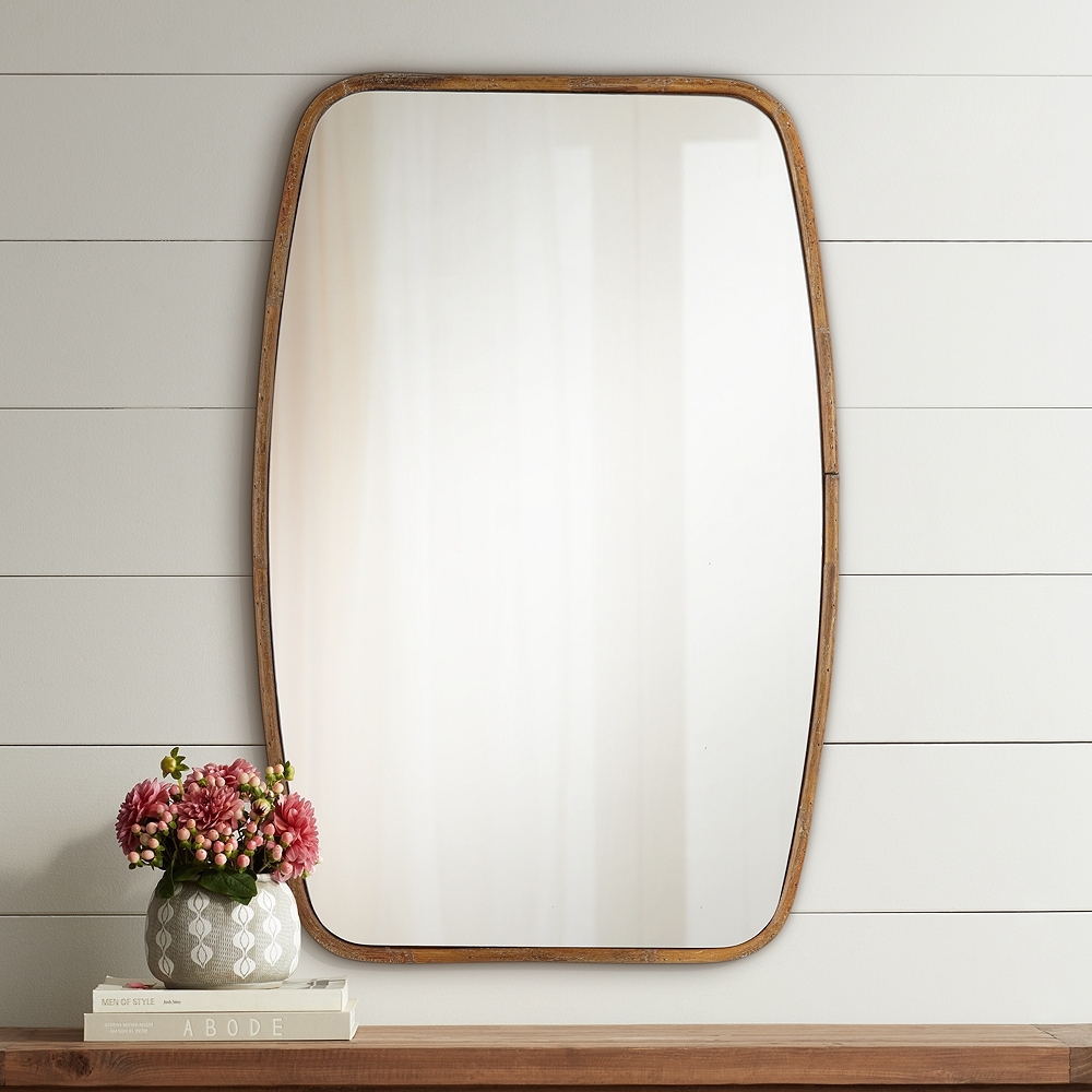 Stow Wood 24" x 36 1/2" Rounded Side Rectangular Wall Mirror - Style # 87W99 - Image 0