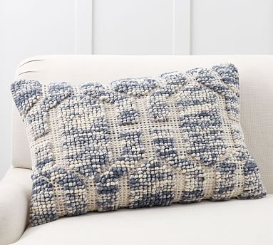 Atlee Tufted Pillow Cover, 20 x 30", Blue Multi - Image 0
