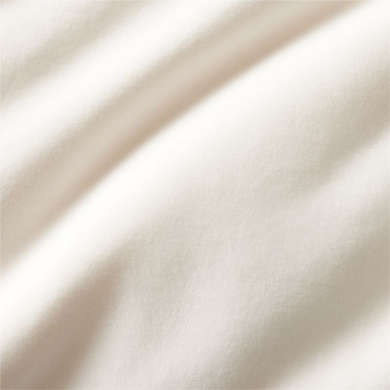 Muna Warm White Washed TENCEL™ Solid Standard Pillow Shams Set of 2 - Image 2