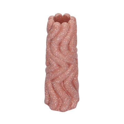 Gabby Speckled Salmon Pink Vase - Image 0