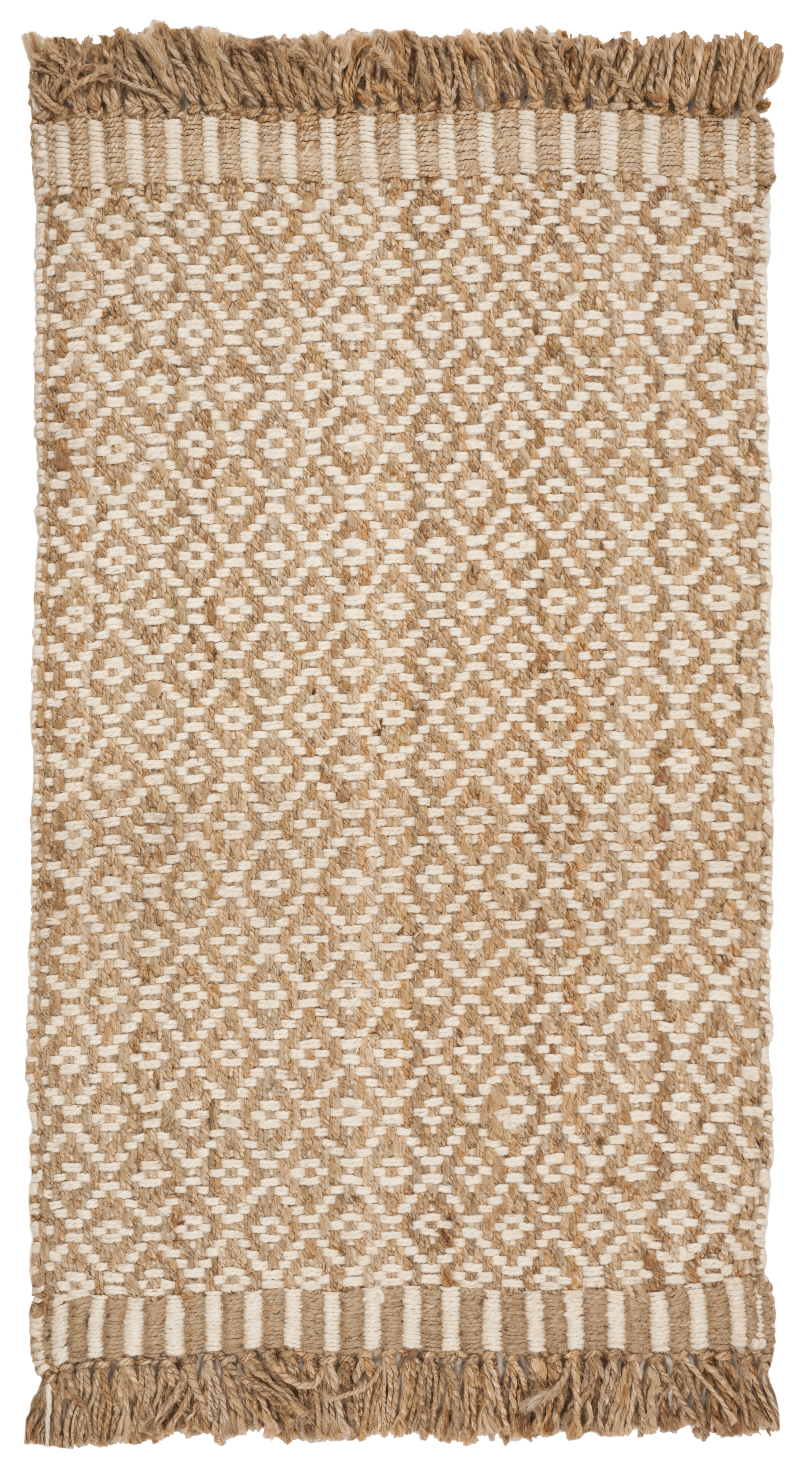 Arlo Home Hand Woven Area Rug, NF182A, Natural/Ivory,  3' X 5' - Image 0