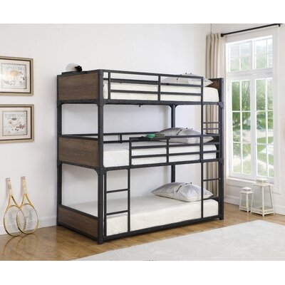 Valeria Twin Over Twin Over Twin Triple Bed - Image 0