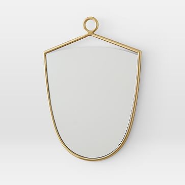 Decorative Detail Loop Mirror, Shield - Image 0