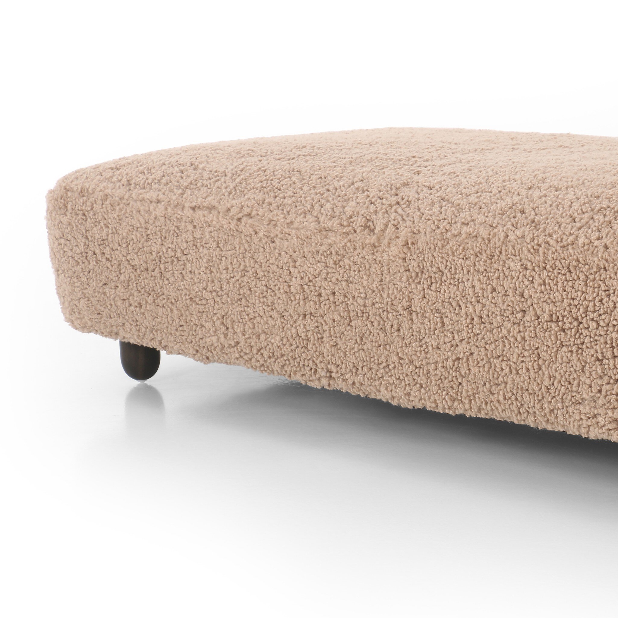 Aniston Rectangle Ottoman - Andes Toast - Image 5