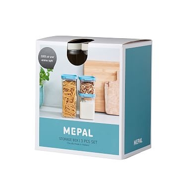 Mepal Omnia 3-Piece Storage Box, Nordic Green - Image 2