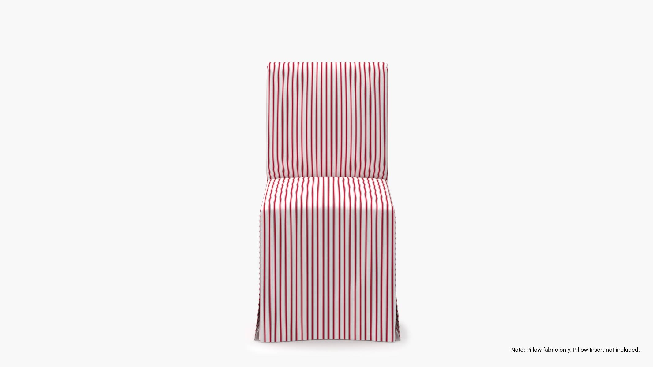 Slipcovered Signature Dining Chair - Cover Only, Red Classic Ticking Stripe - Image 0