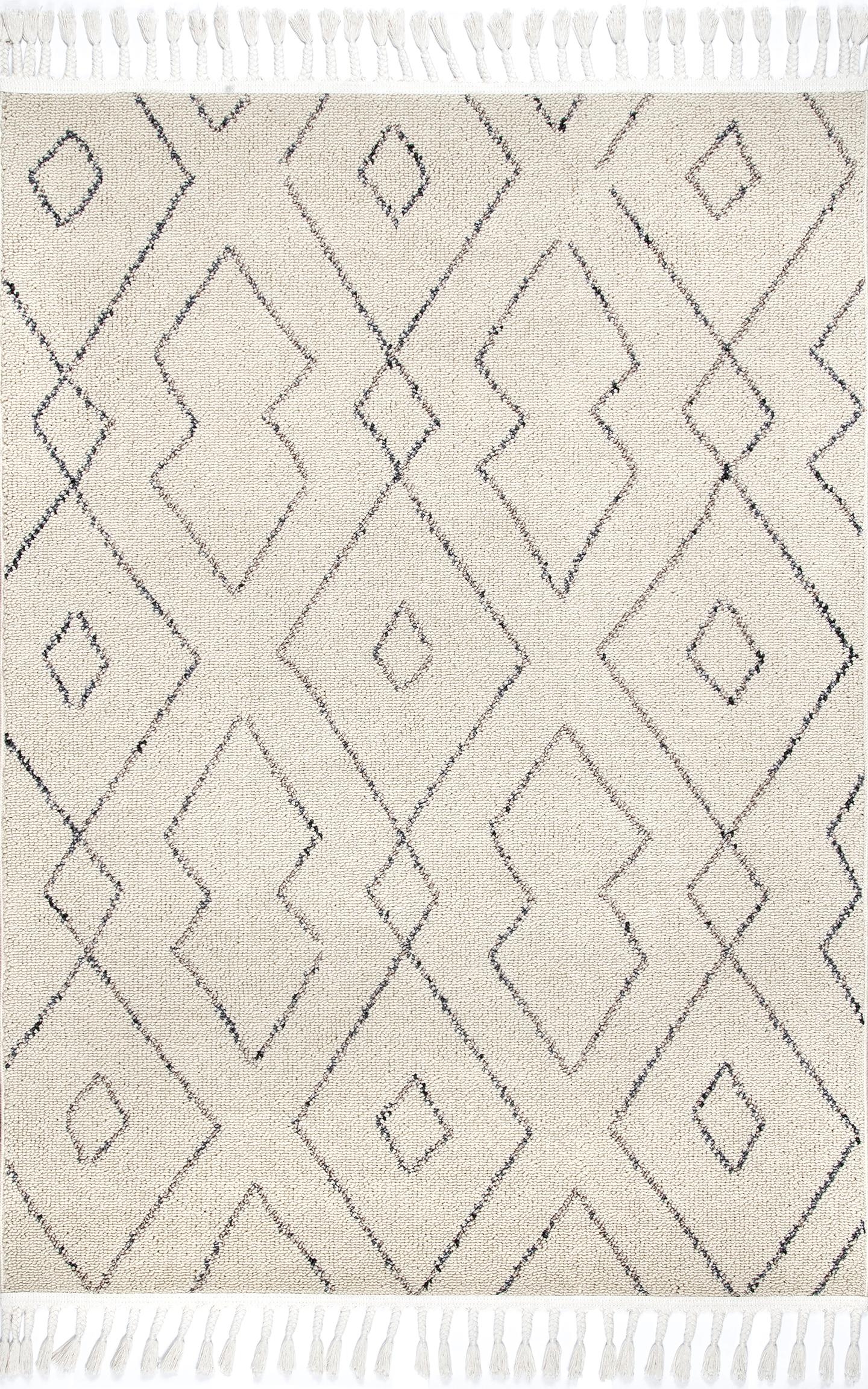 Jenny Trellis Tassel Rug Area Rug - Image 0