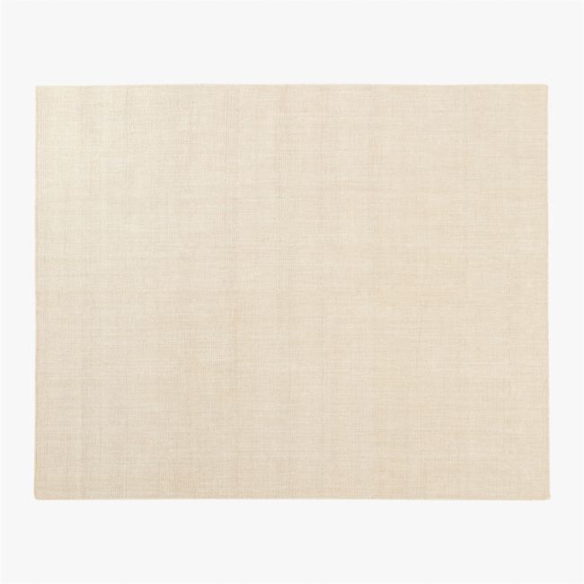 Antos Handwoven Warm White Linen and Jute Area Rug 6'x9' - Image 0