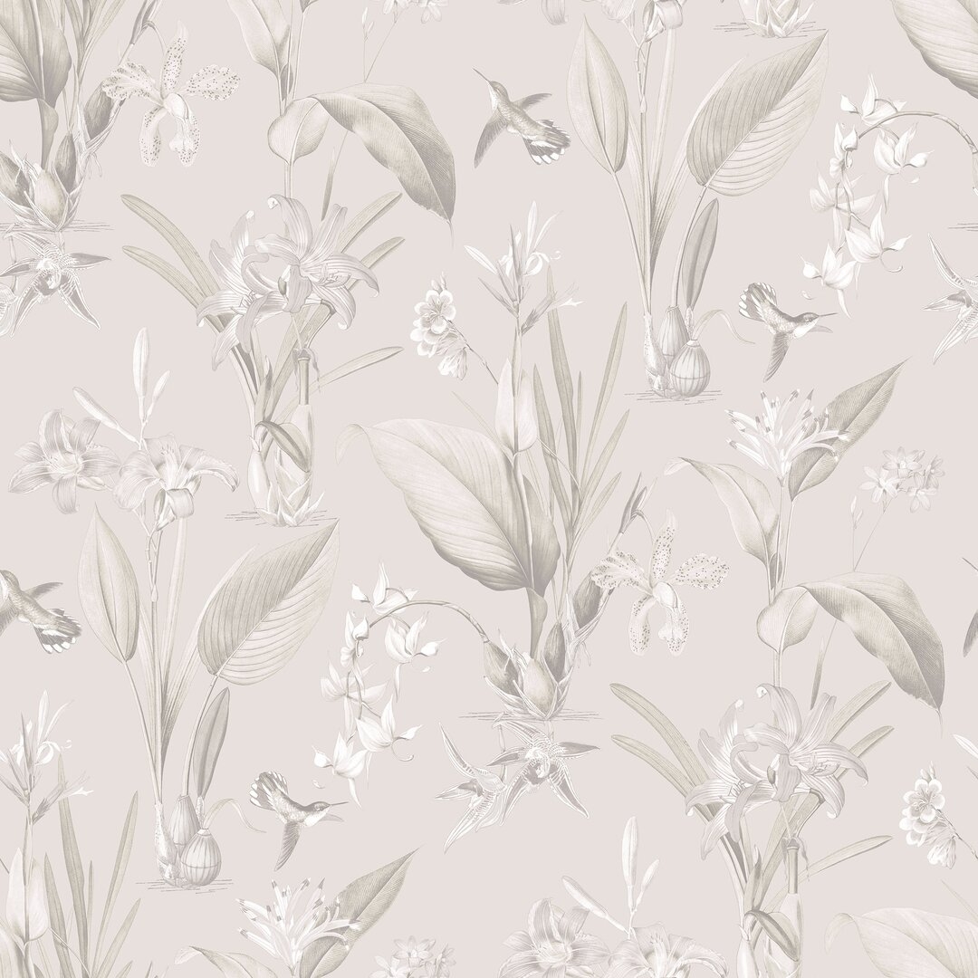 Galerie Wallcoverings Secret Garden Botanical Floral Design 33' L x 21"" W Wallpaper Roll - Image 0