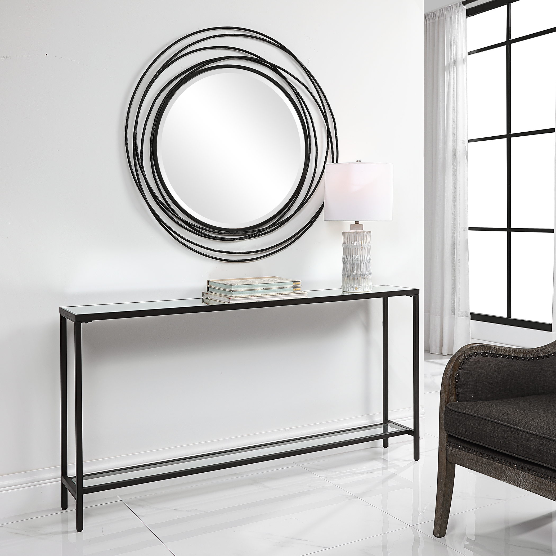 Hayley Console Table, Black - Image 3