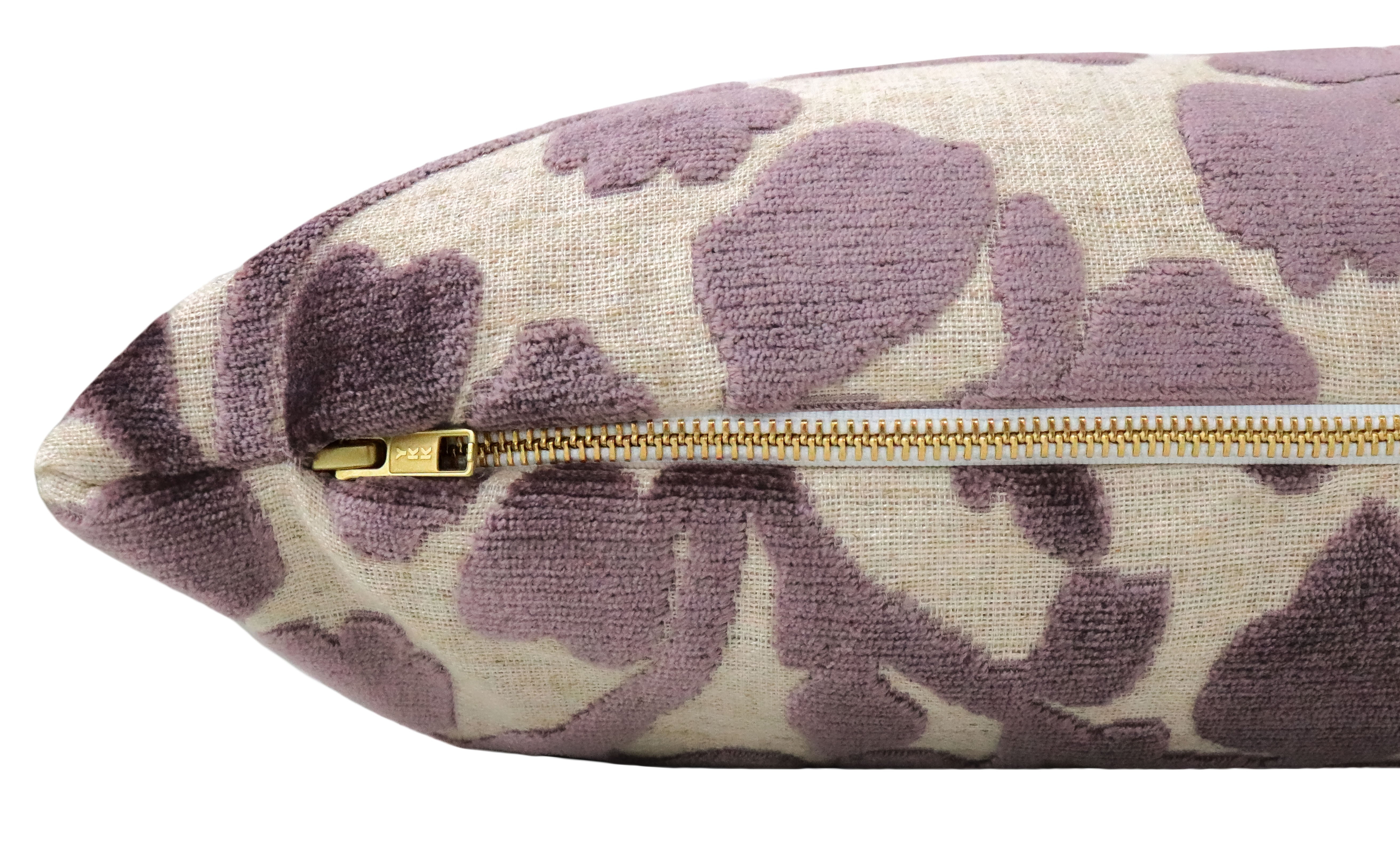 THE XL LUMBAR :: BLOSSOM CUT VELVET // SMOKEY AMETHYST - BY THE YARD - Image 1
