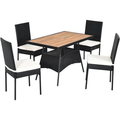 Avaia 5 Piece Dining Set with Cushions - Image 0