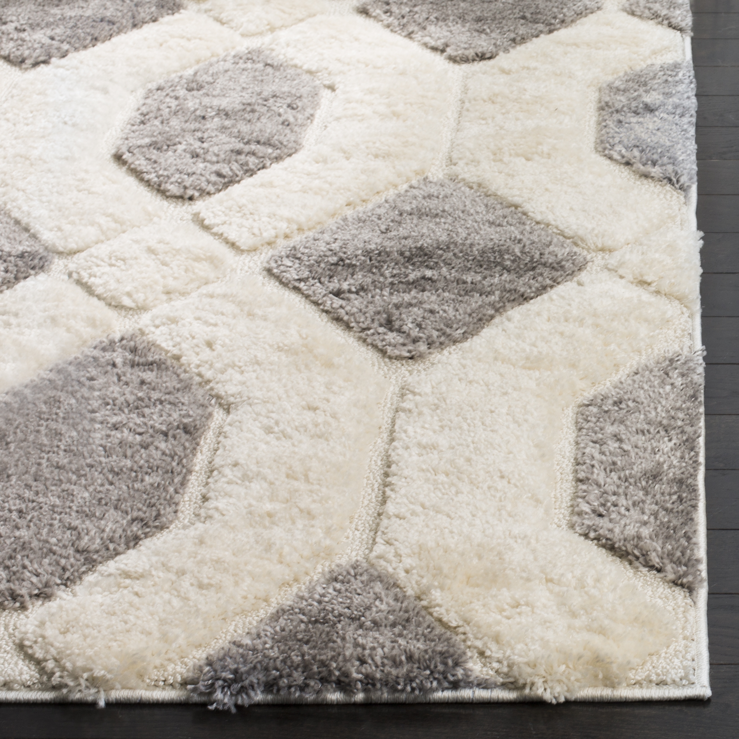 Arlo Home Woven Area Rug, SG833G, Grey/Cream,  4' X 6' - Image 2