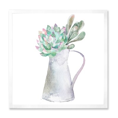 Succulent Home Plant - Traditional Canvas Wall Art Print FDP35474 - Image 0