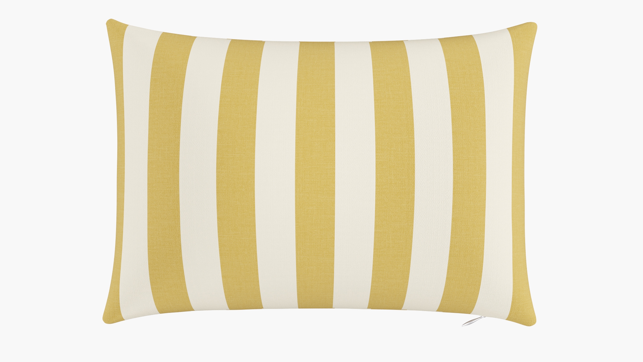 Throw Pillow 14" x 20", Citrine Cabana Stripe, 14" x 20" - Image 0