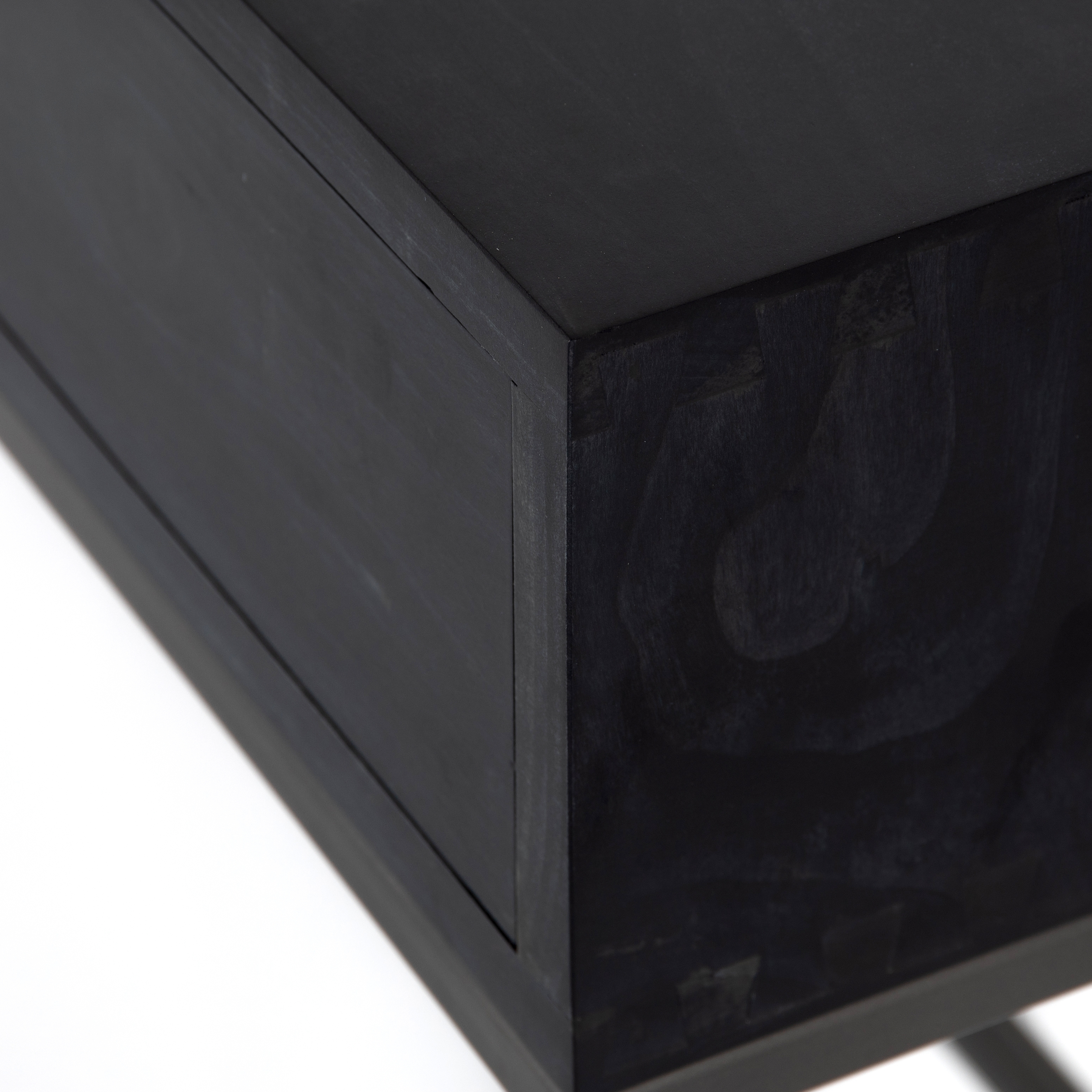 Trey Console Table-Black Wash Poplar - Image 8