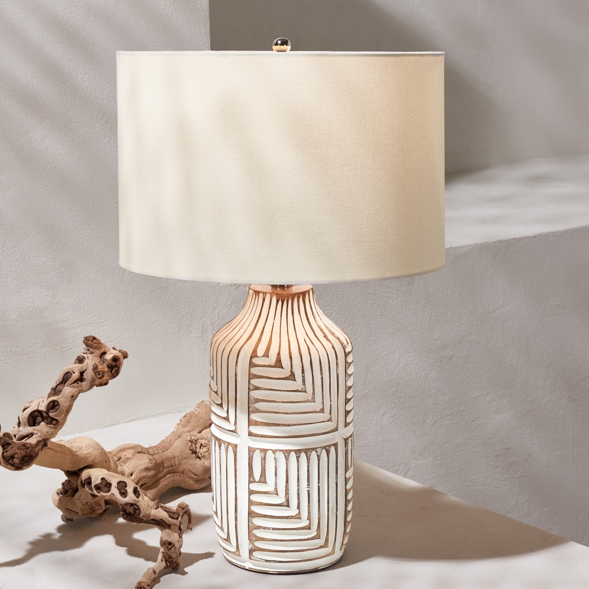 Dione 26" Table Lamp - Ivory - Image 3