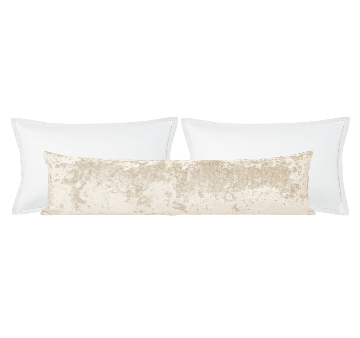 THE XL LUMBAR :: LAVISH VELVET // ALABASTER - 14" X 48" - Image 0
