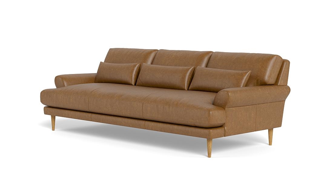 Maxwell Leather Sofa by Apartment Therapy - Image 2