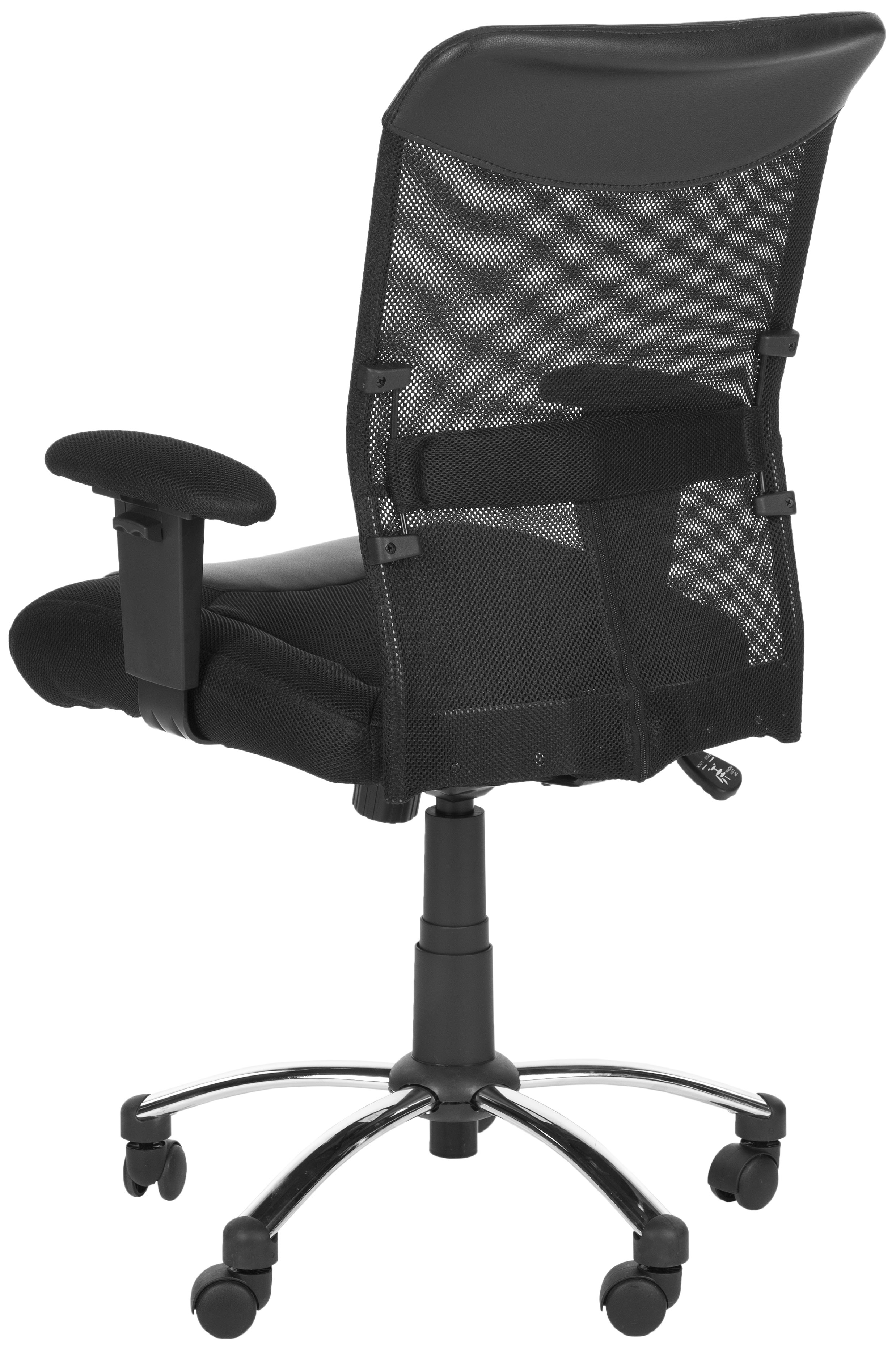 Bernard Desk Chair - Black/Silver - Arlo Home - Image 1