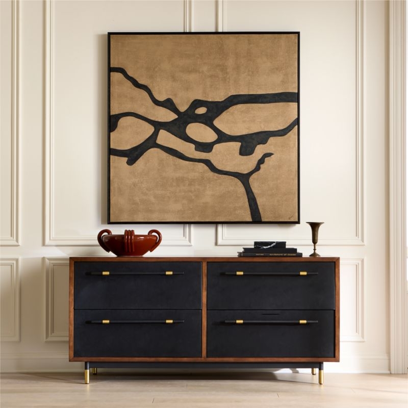 Chiara Red Ceramic Decorative Bowl - Image 2