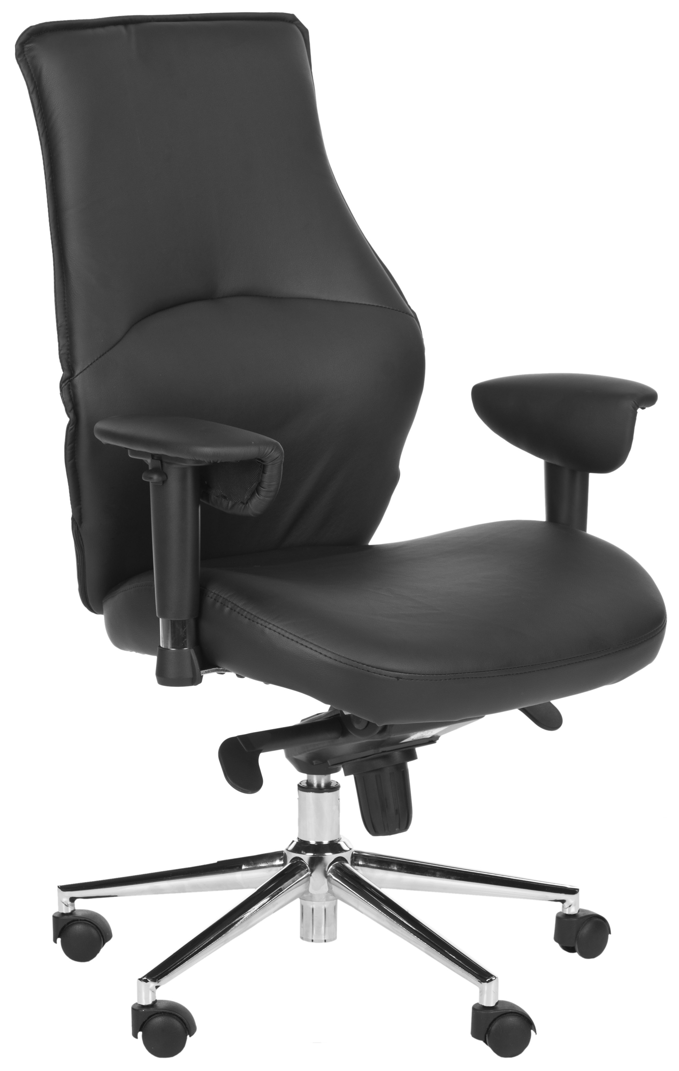 Irving Desk Chair - Black/Silver - Safavieh - Image 1