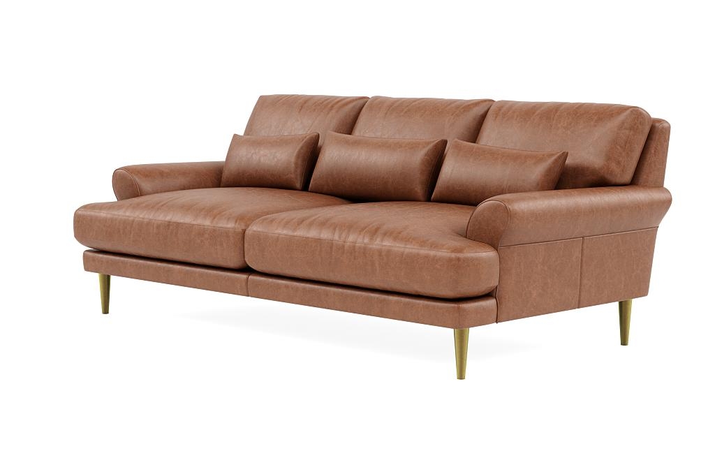 Maxwell Leather Loveseat by Apartment Therapy - Image 2