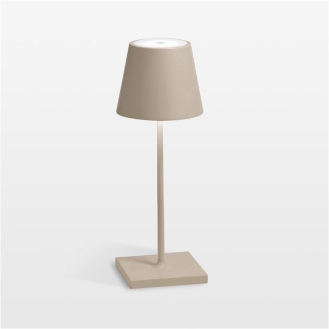 Poldina Mini Sand Metal Table Lamp by Zafferano America 12" - Image 0