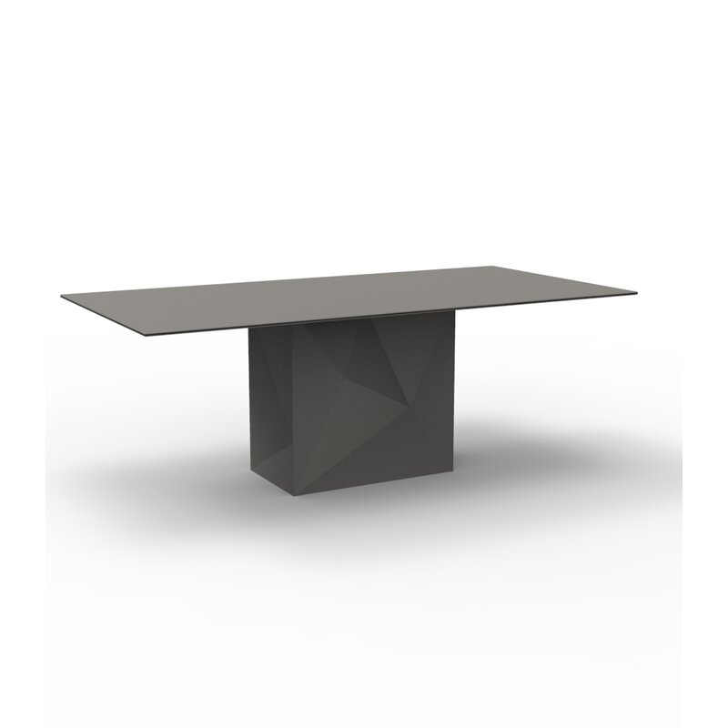 Vondom Faz Plastic Coffee Table Color: Taupe, Table Size: 39.25" W x 78.75" L x 28.25" H - Image 0