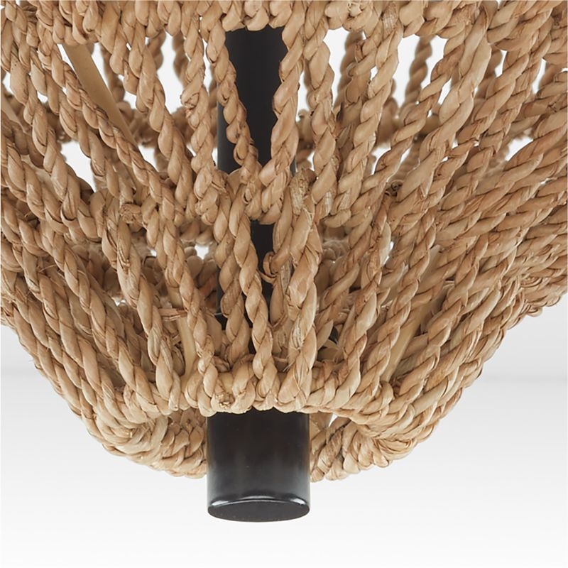 Cabo Woven Flush Mount Light - Image 1