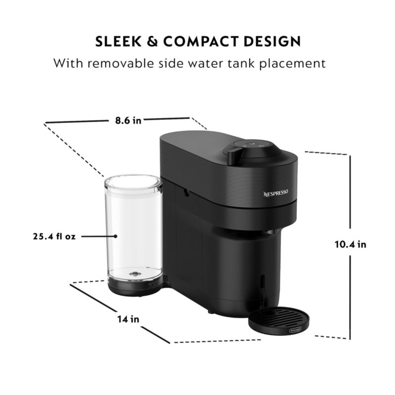 Nespresso ® by De'Longhi ® Vertuo Pop+ Liquorice Black Espresso Machine - Image 5