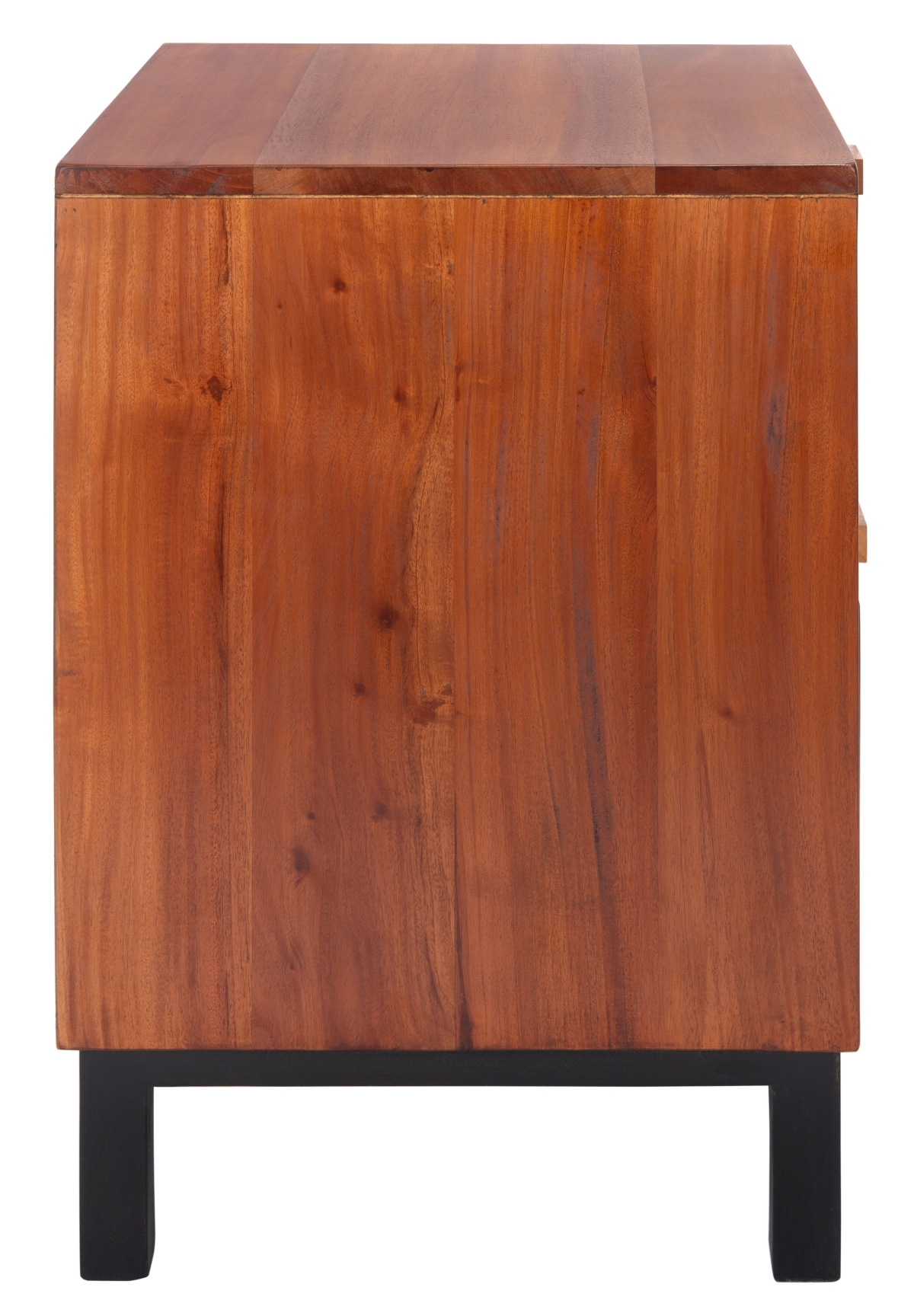 Erica 2 Drawer Nightstand - Natural / Black - Safavieh - Image 6