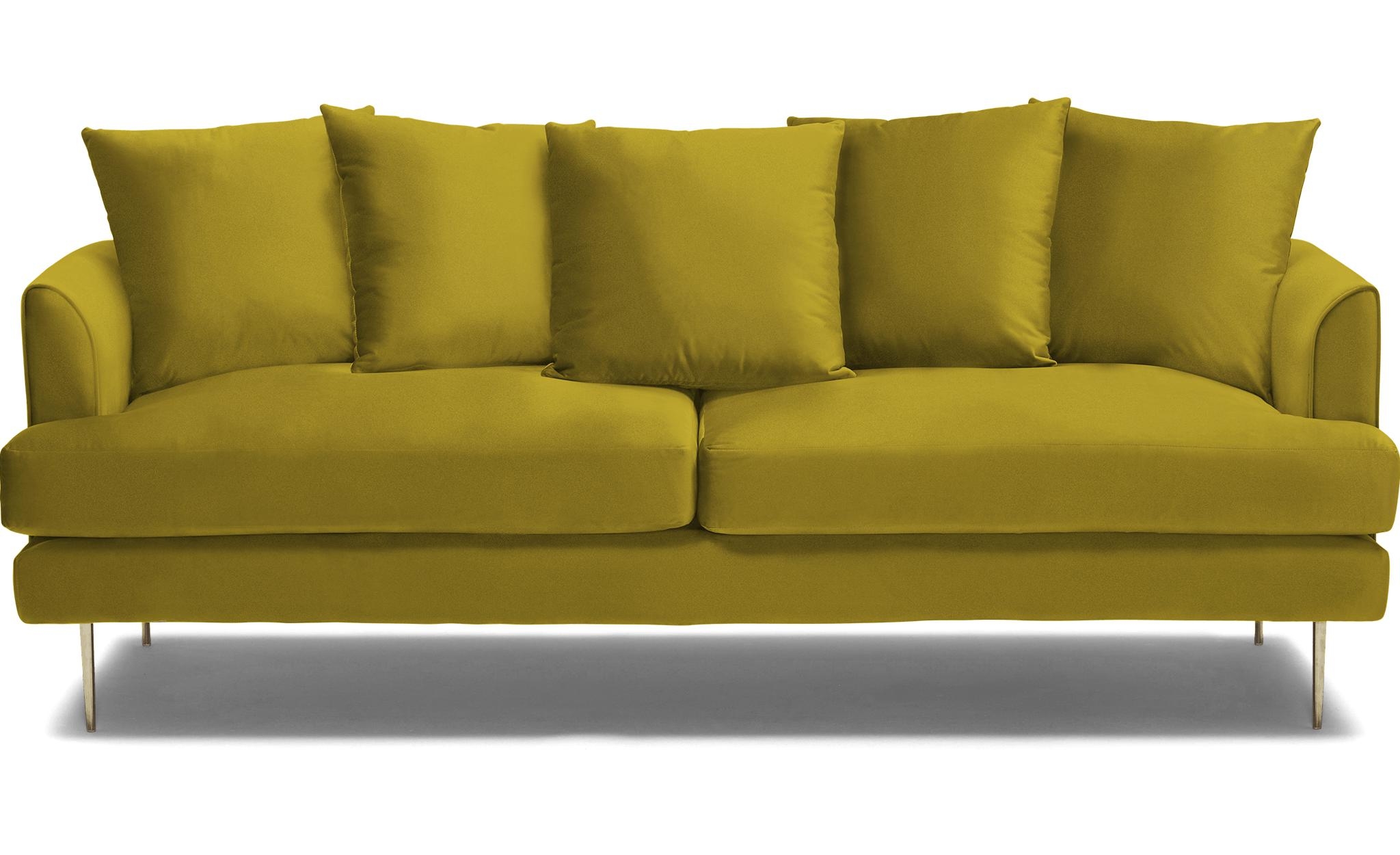 Yellow Aime Mid Century Modern Sofa - Bloke Goldenrod - Image 0