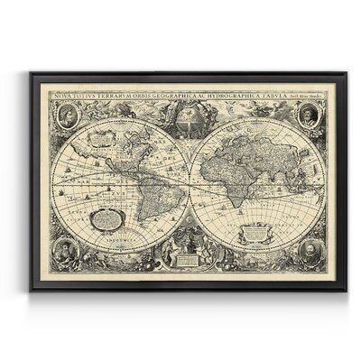 Vintage World Map - Picture Frame Print - Image 0