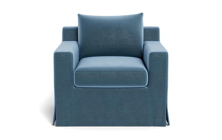 Sloan Slipcovered Swivel Glider Accent Chair - Image 0