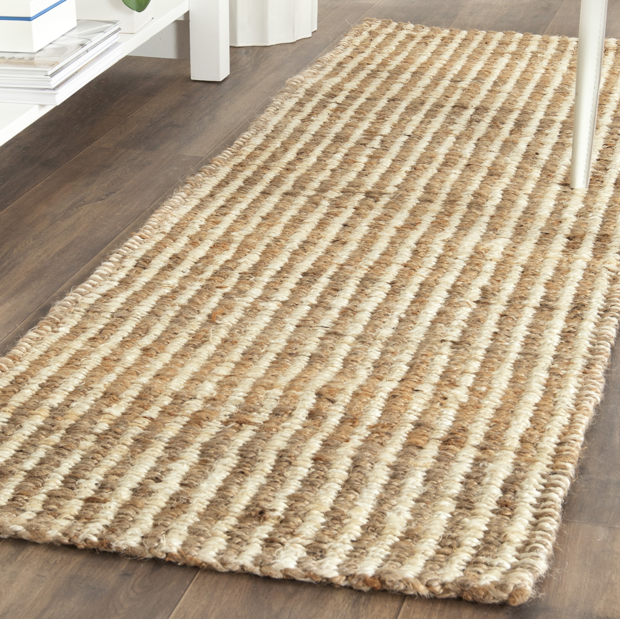 Arlo Home Hand Woven Area Rug, NF734A, Natural/Ivory,  2' 3" X 11' - Image 1