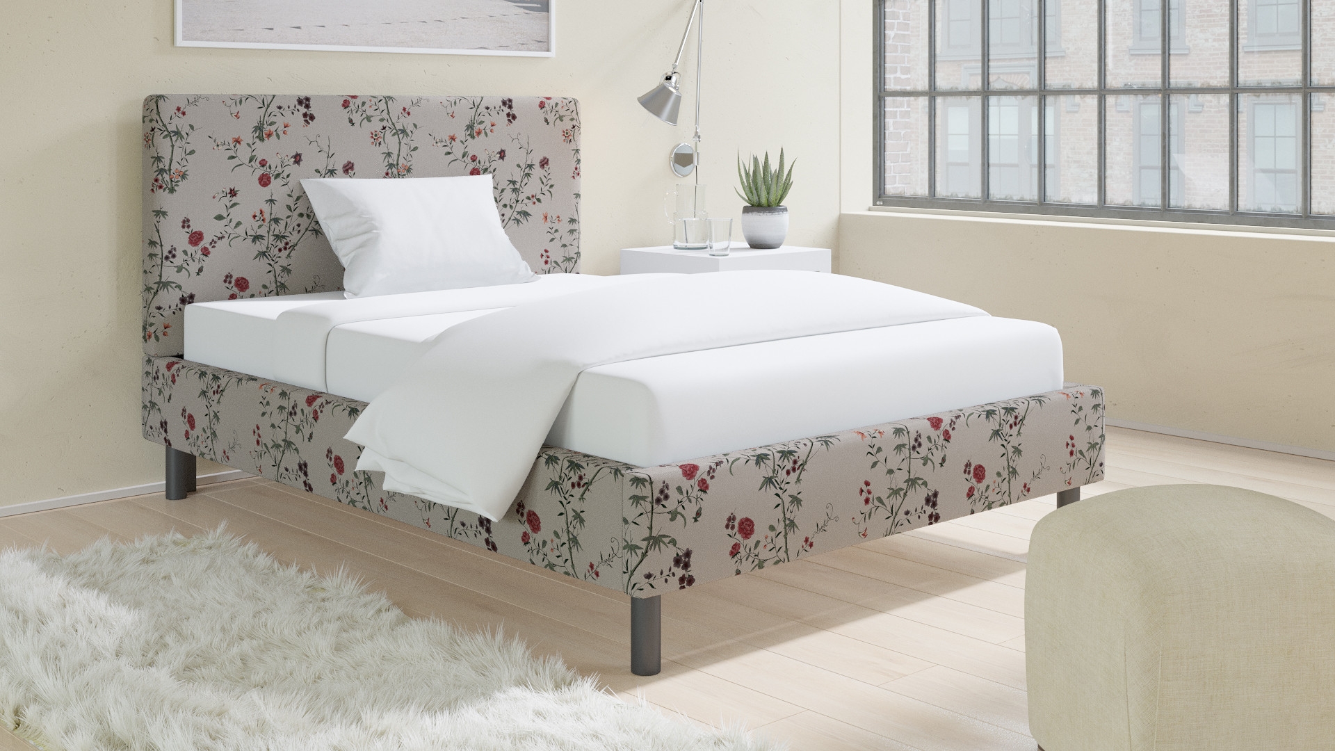 Tailored Platform Bed, Multi Bamboo Garden, Full - Image 2