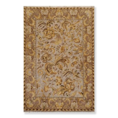 One-of-a-Kind Cochrane Hand-Knotted Brown/Gold 6' x 9' Wool Area Rug - Image 0