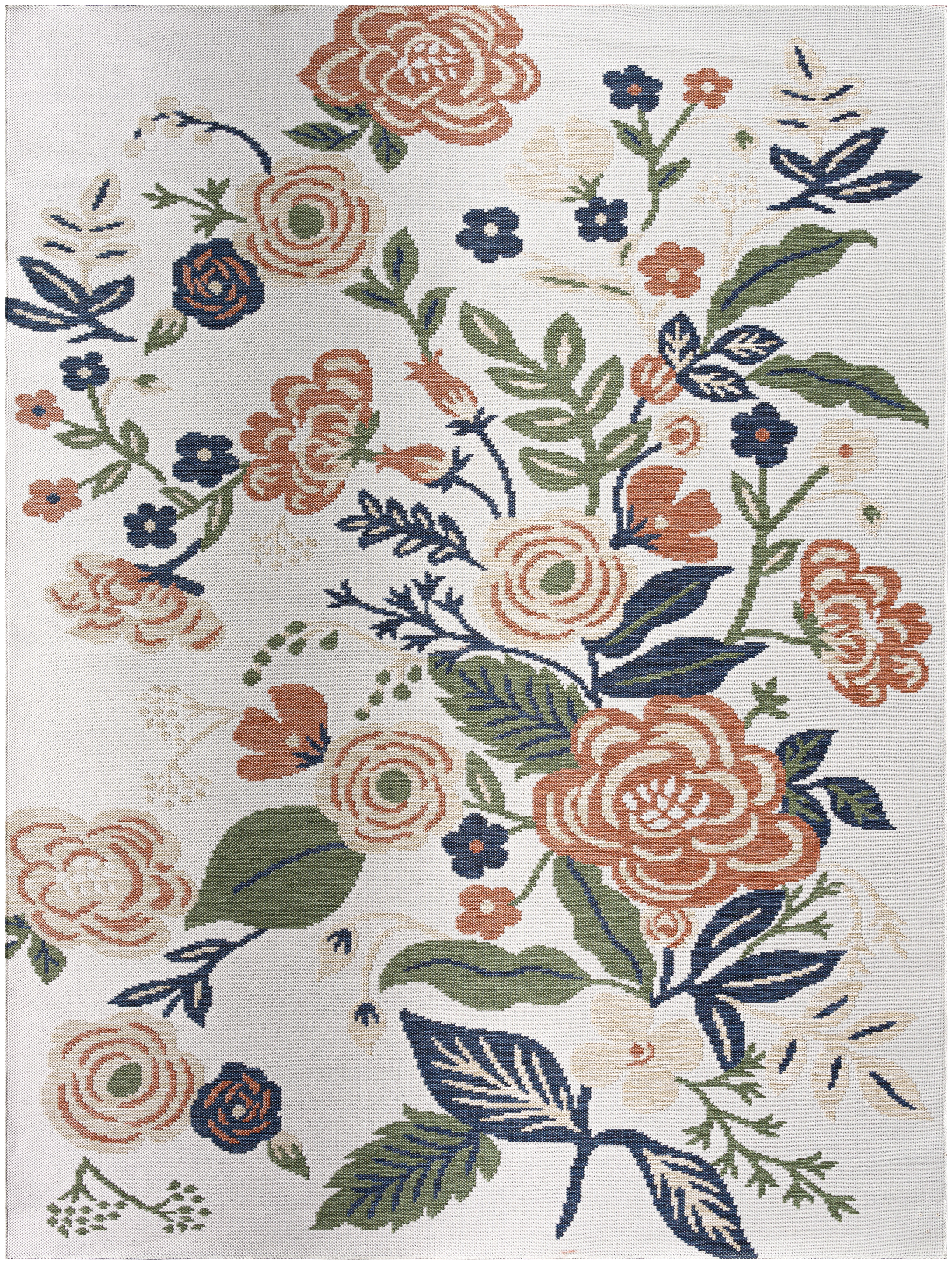 Barbados Beige Outdoor 5'2" x 7' Machine Woven Rug - Image 0