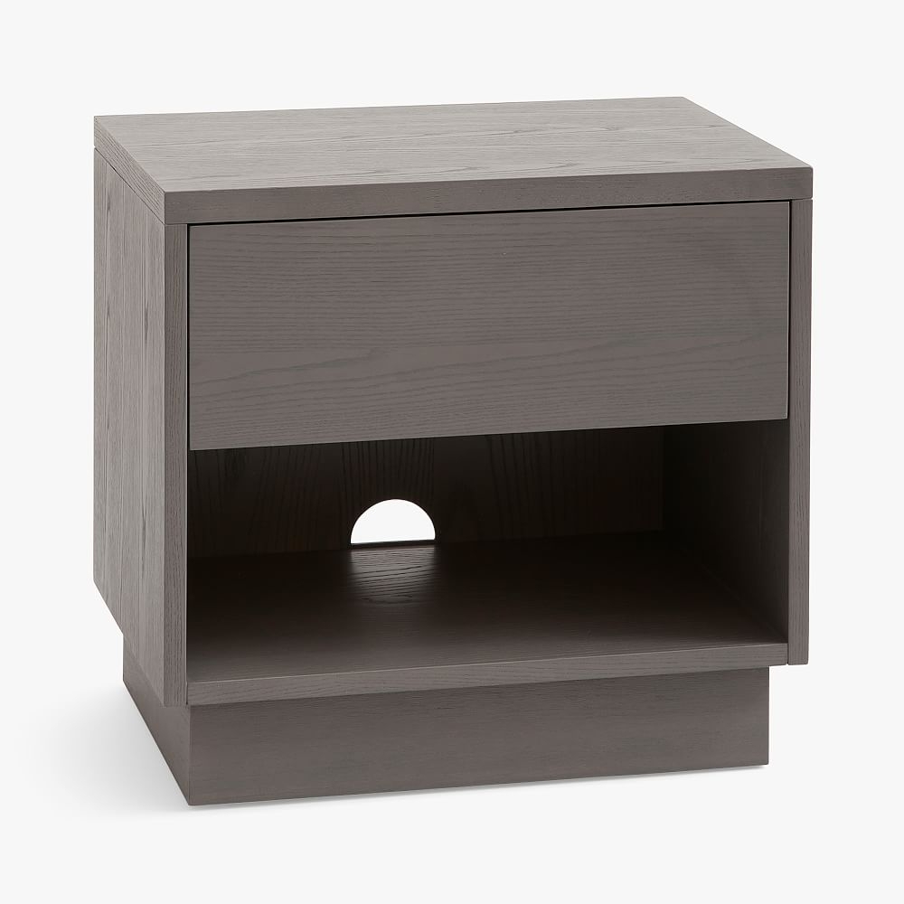 Bowen Nightstand, Charcoal Pebble, In-Home - Image 0