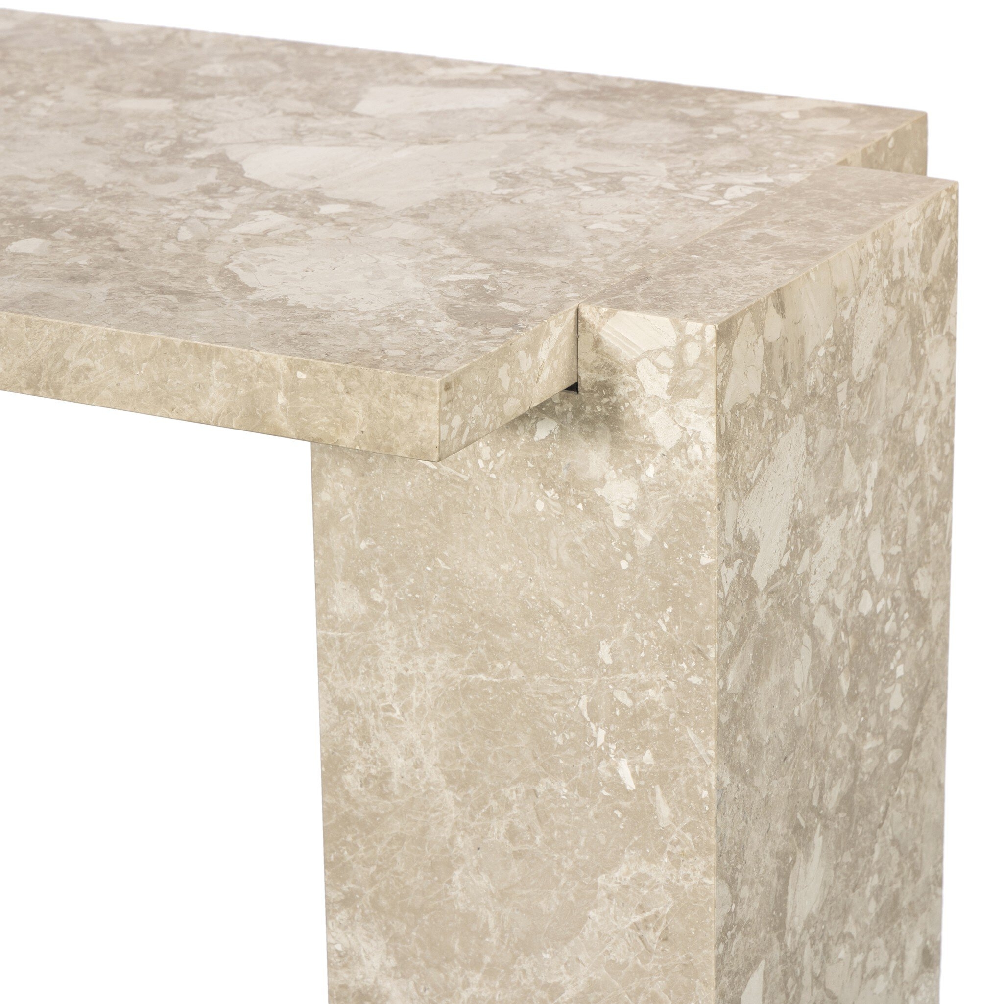 Romano Console Table - Lunar Marble - Image 8