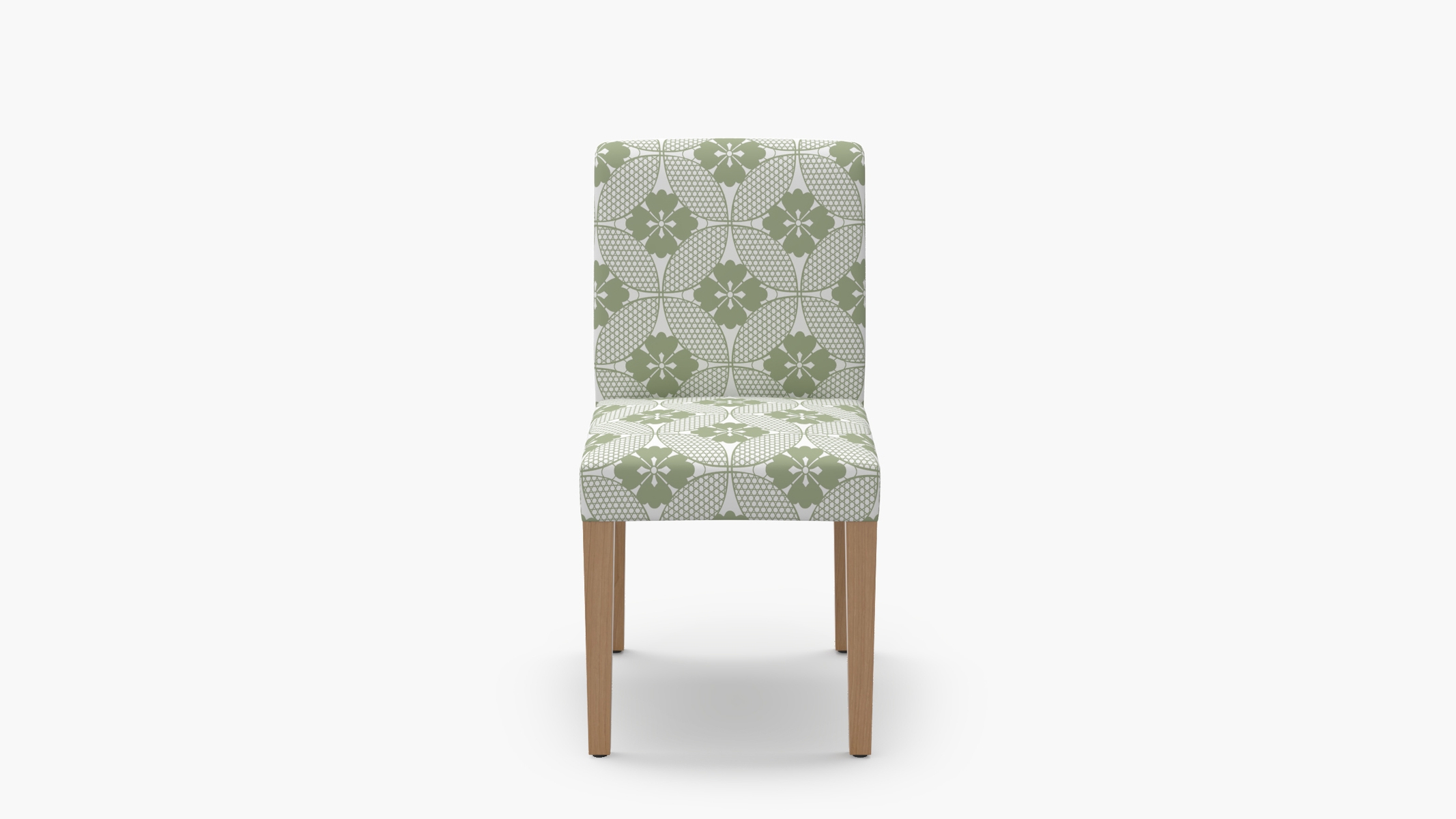 Signature Dining Chair, Sage Solaire, Natural Square Tapered Leg - Image 0