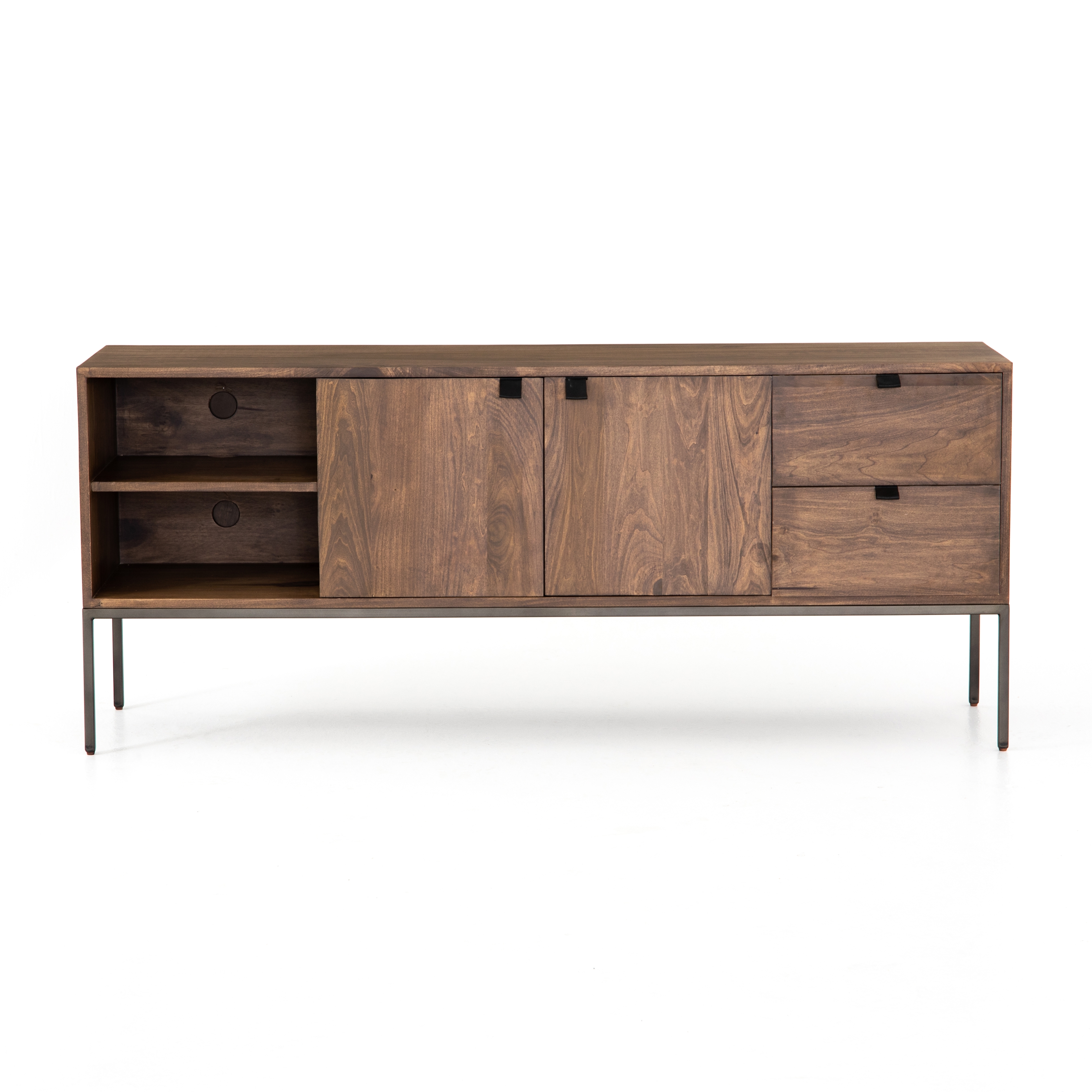 Trey Media Console-Auburn Poplar - Image 0