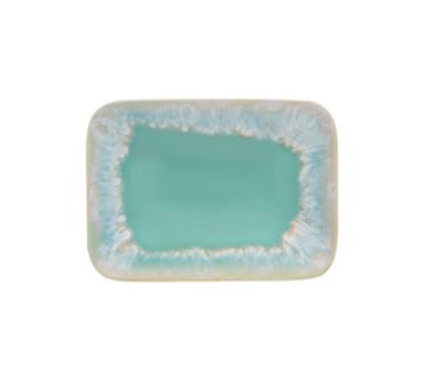 Casafina Taormina Stoneware Bathroom Soap Dish, Aqua - Image 5