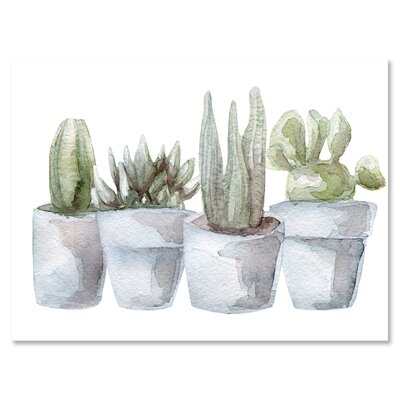 Cactus And Succulent House Plants V - Farmhouse Canvas Wall Art Print-PT35346 - Image 0