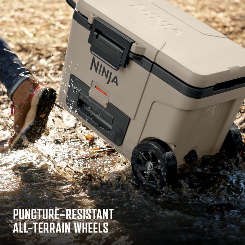 Ninja ® FrostVault™ 45-Qt. Wheeled Cooler with Dry Zone in Birch Beige - Image 7