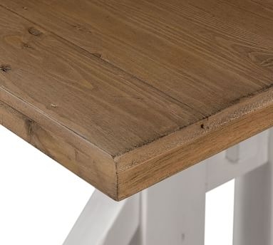 Hart Reclaimed Wood Extending Dining Table, Driftwood &amp; Limestone White - Image 2