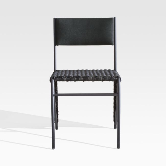Dorado Black Small Space Outdoor Dining Chair - Image 0